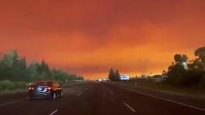 Here's a look at the sky right now as our crew drives near the Beachie Creek Fire in Marion County, where officials have declared a state of emergency: ptv.tv/2R6PZlD | FOX 12 Oregon