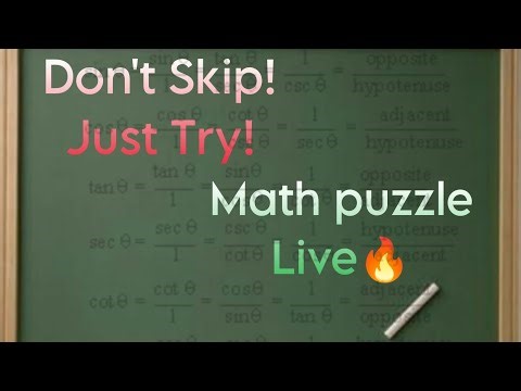 Dreaming is live ❤ Can you solve this math puzzle 🤔