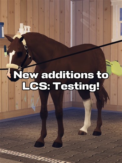 Brand new update in LCS: Testing! Forgot straight breastplate with fluff option, sorry!! #KHBclubbarn #lcstesting #roblox #hungary #equest #horses #horseriding
