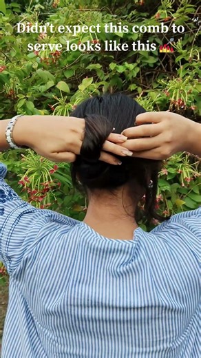 The Easiest Bun Hairstyle You’ll Ever Try| Step-by-Step Hair Comb Bun Tutorial #hairgoals #clips