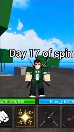 Day 17 Lucky Spin… I GOT MYTHIC?! 😱🔥#roblox #bloxfruits