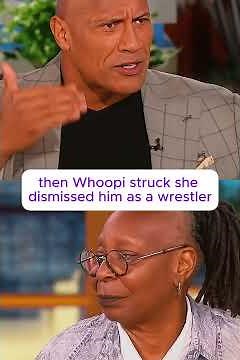 Dwayne Johnson Walks Out After Explosive Clash with Whoopi Goldberg on The View #meghanmarkles #news