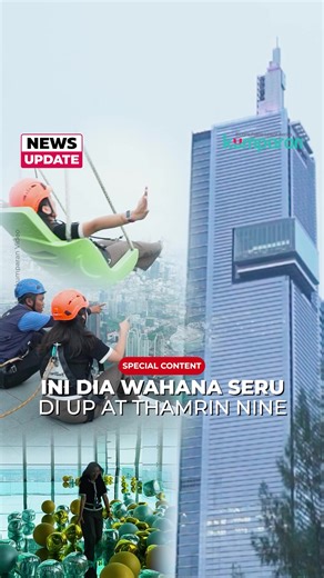 Jakarta jadi nggak biasa aja sampai kamu lihat dari atas sini. Kali ini kumparan spill wahana di Up at Thamrin Nine, Jakarta, dan nyobain semua wahananya dari yang bikin jantung deg-degan sampai yang view-nya bikin speechless. Ini bukan cuma soal tinggi. Ini soal ngerasain Jakarta dari level yang berbeda. Adrenalin dapet, konten dapet, pengalamannya juga luar biasa. Minimal sekali deh, kamu harus coba uji adrenalin dari ketinggian 385 meter di Up at Thamrin Nine, Jakarta. 📸: Dok. kumparan Video