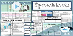 Computing: Spreadsheets Year 6 Unit Pack