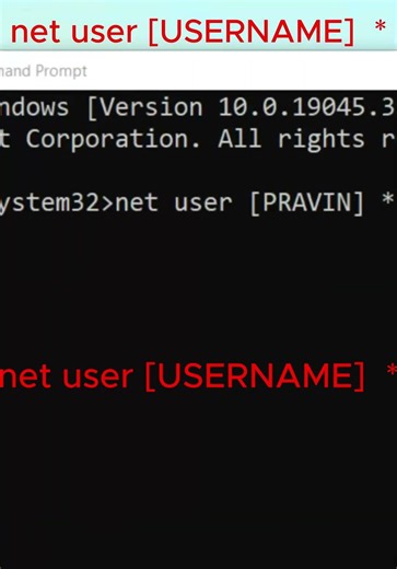 Reset Windows Password CMD | Recover User Account | No Software Needed #WindowsTips #PasswordReset