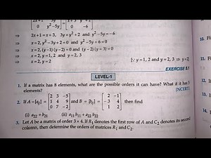 RD SHARMA EX4.1 MATRICES Q1 TO Q21 SOLUTIONS OF CHAPTER 4 CLASS 12