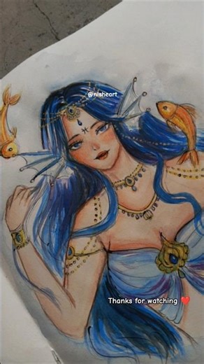 Drawing zodiac signs ep-2 pisces #art #drawing #sketch #myart #pisces #zodiac #fyp #explore #shorts