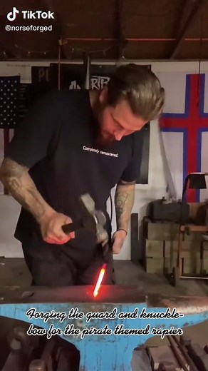 Forging a Pirate Themed Rapier: Guard and Knuckle-Bow Creation