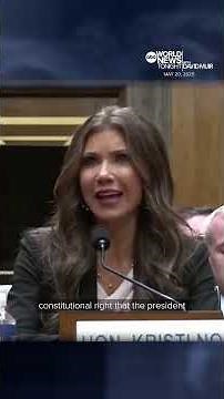 Kristi Noem defends Trump admin's deportations without due process