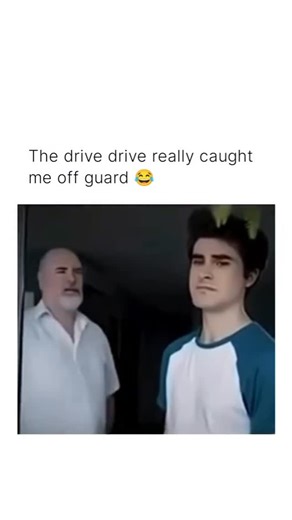 Posting Daily Only For The Boys 😎 on Instagram: "Scene Description: The video, captioned “The drive drive really caught me off guard ,” opens with a young man and an older man looking concerned. The scene then cuts to another young man dancing erratically outside a white van labeled “Home for the BLIND & DEAF” before he shoves the first young man inside. Once in the van, the young man tells the older man, “I’ve been getting death threats.” The older man attempts to correct him, asking, “You mea