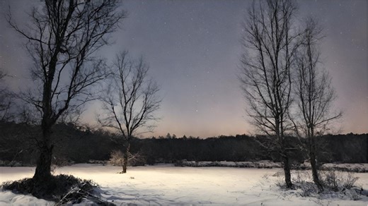 Why do winter nights seem much brighter?