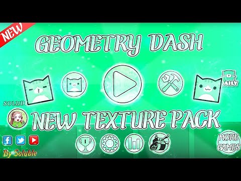 GEOMETRY DASH 2.11 ¡NEW JUNIPER TEXTURE PACK! | NO LINK ADS | (Medium & High) | (Android & Steam)