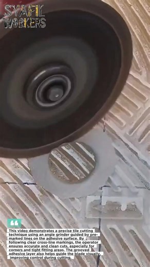 Perfect Tile Cuts Every Time! This Grinder Trick is Genius 🔥