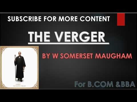 THE VERGER LESSON EXPLANATON IN SIMPLE KANNADA