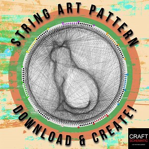 Cat String Art Template: DIY Digital Pattern (PDF Download) - Etsy UK