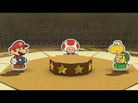 Paper Mario: Color Splash (Wii U) - 100% Walkthrough Part 5 - Bloo Bay Beach + Roshambo Temple #1