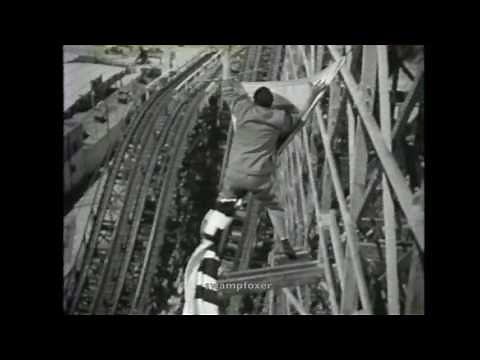 "Abbott & Costello in Hollywood" movie clip :: Cyclone Racer roller coaster scene, ©1945