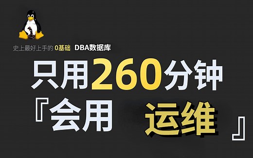 【DBA数据库运维】爆肝两个月！拜托三连了！这绝对是全B站最用心（没有之一）的linux运维公开课程，从入门到（不）入狱 ！