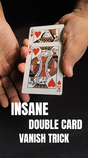 Let's Learn This Visual Double Card Vanish Trick!