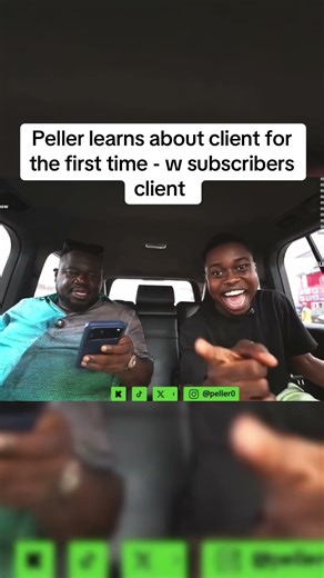 Peller learns about client for the first time - w subscribers client #peller #pellertour