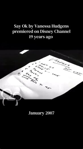 Say Ok by Vanessa Hudgens premiered on Disney Channel 19 years ago featuring clips from High School Musical The Concert January 2007 #disneychannel #nostalgia #disneycommericals #vanessahudgens #nostalgic