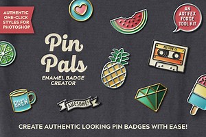 Pin Pals - Enamel Badge Creator, a Layer Style Add-On by The Artifex Forge