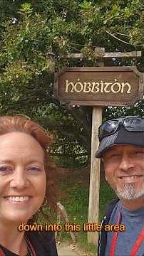 Our first steps walking into the Hobbiton Movie Set in Tauranga