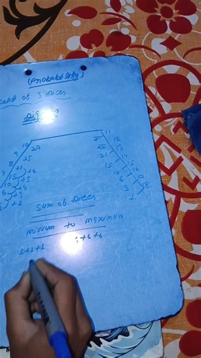 🎲🎲🎲🎲concept of 3 Dice of🎲🎲 probability #viral #maths #trending #probability