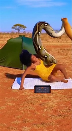 Cat Saves Girl from Giant Python 🐍😱 | Desert Camping Gone Wrong