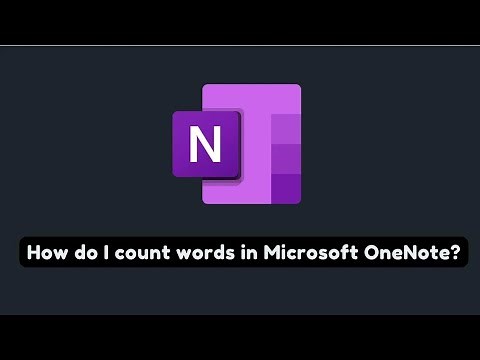 How to count word in Microsoft OneNote?