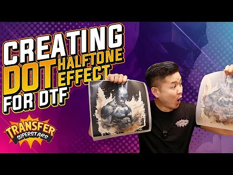 How to Create the Dot Halftone Pattern Effect in Photoshop for DTF
