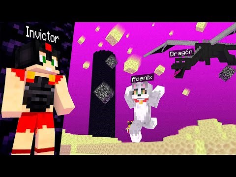 Minecraft PERO CAEN BLOQUES en el END 😂😱 Mapa Survival Invictor FINAL