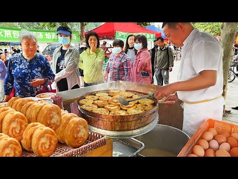 Beijing’s Food Market in China | Crispy Beef Pastry, Golden Millet Crunch & Vibrant Scenes