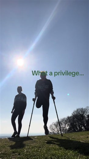 In 6months a lot can change @ellla.taylor @emma_e_warner #girlhood #amputeelife #sidequest #summer #hike