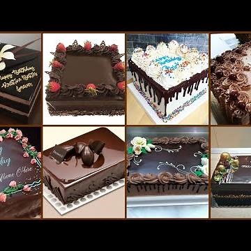 Easy & Beautiful Chocolate Cakes in Square Shaped || Latest Square Shaped Chocolate Cake Design
