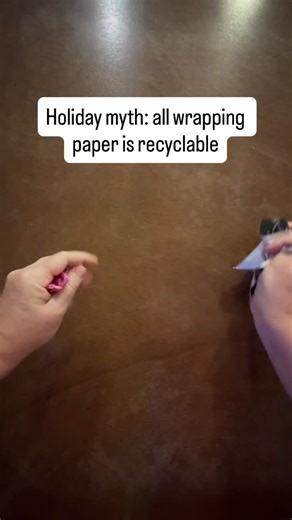 Change your mindset, change your life | Before you toss your wrapping paper in the recycle bin, make sure it’s really recyclable. Crumple it into a ball, and if it keeps that... | Instagram