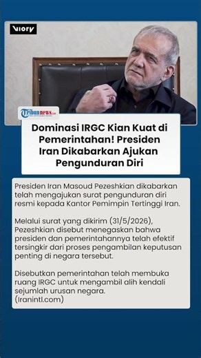 Pemerintahan Iran Disebut Kian Didominasi oleh IRGC, Presiden Pezeshkian Ajukan Undur Diri