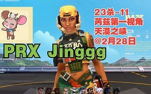 无畏契约【PRX Jinggg】雷兹raze第一视角23杀-11天漠之峡fracture裂变峡谷@2月28日VALORANT瓦罗兰特_VALORANT