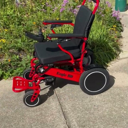 Remote Controlled Electric Wheelchair In Action
