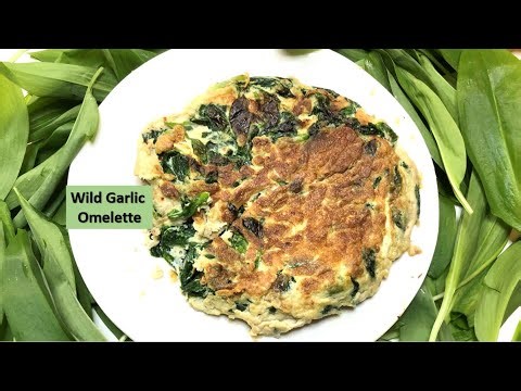 Wild Garlic Omelette, the perfect recipe for wild garlic (Allium ursinum).
