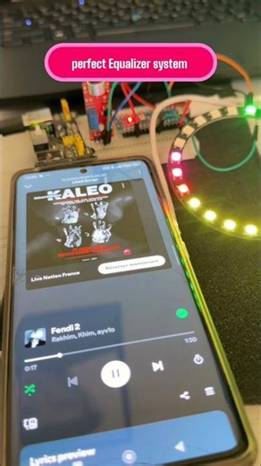 perfect equalizer system with arduino #arduino #esp32 #equalizer #diy #shorts