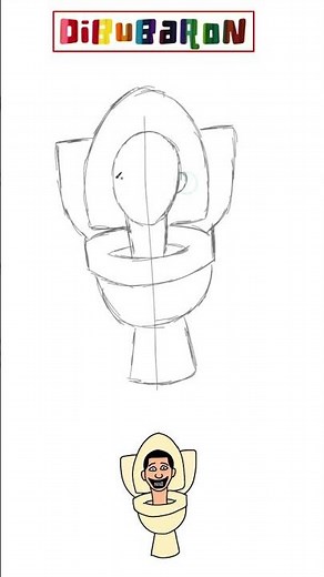 Drawing Skibidi Toilet step by step