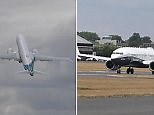 Moment a 737 jet pull off impressive near-vertical takeoff