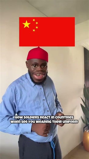 How soldiers react when see you with their uniform #viral #funny