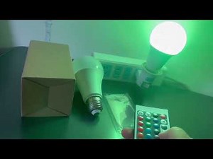 Lâmpada RGB de 16 cores LED Lâmpada multicolorida E27 220 V