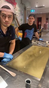 Super Cooper and ICandy Ian make a Princess strawberry-kiwi with the lovely sticky Princess Rachie 🎼 www.sticky.com.au ~ we’re sold out 🎼 | Sticky