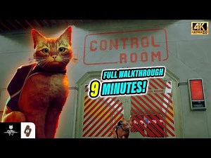EASY Control Room Full Walkthrough in 9 minutes! | Stray Walkthrough