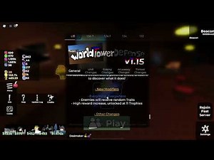 New update and code World Tower Defense v1.15