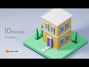 【blender初心者】2階建ハウスを超簡単モデリング！