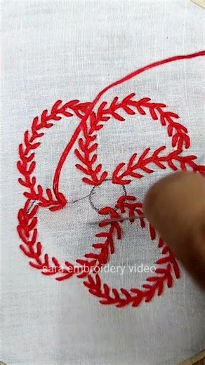 Embroidery for beginners 💜#embroidery #handembroidery #tutorial #beginnerembroidery